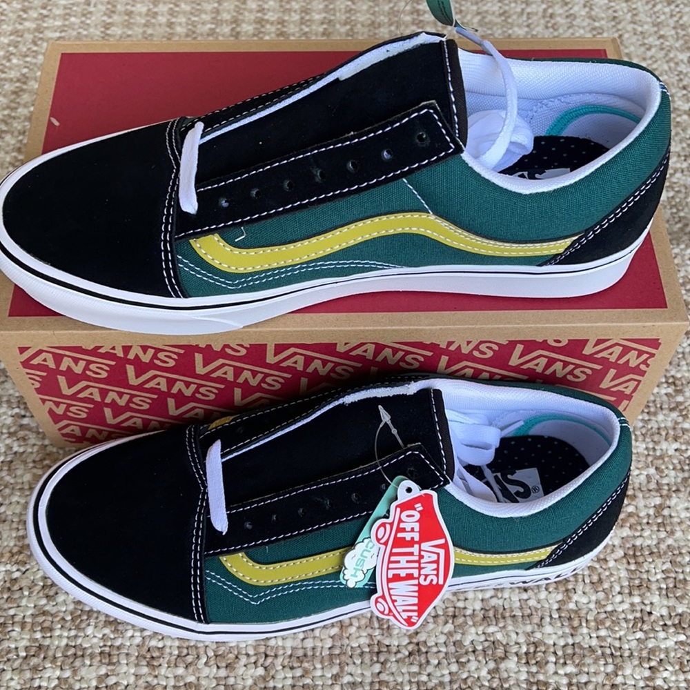 Vans Comfycush Old Skool Ftr Strd/Black/Trwht Men’ - Picture 6 of 16